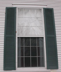 Window on north side of Hartland Music Hall