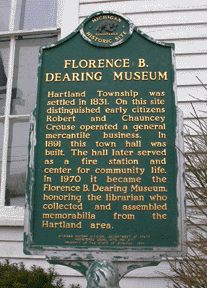 Historic Marker at Florence B. Dearing Museum